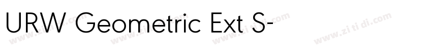 URW Geometric Ext S字体转换